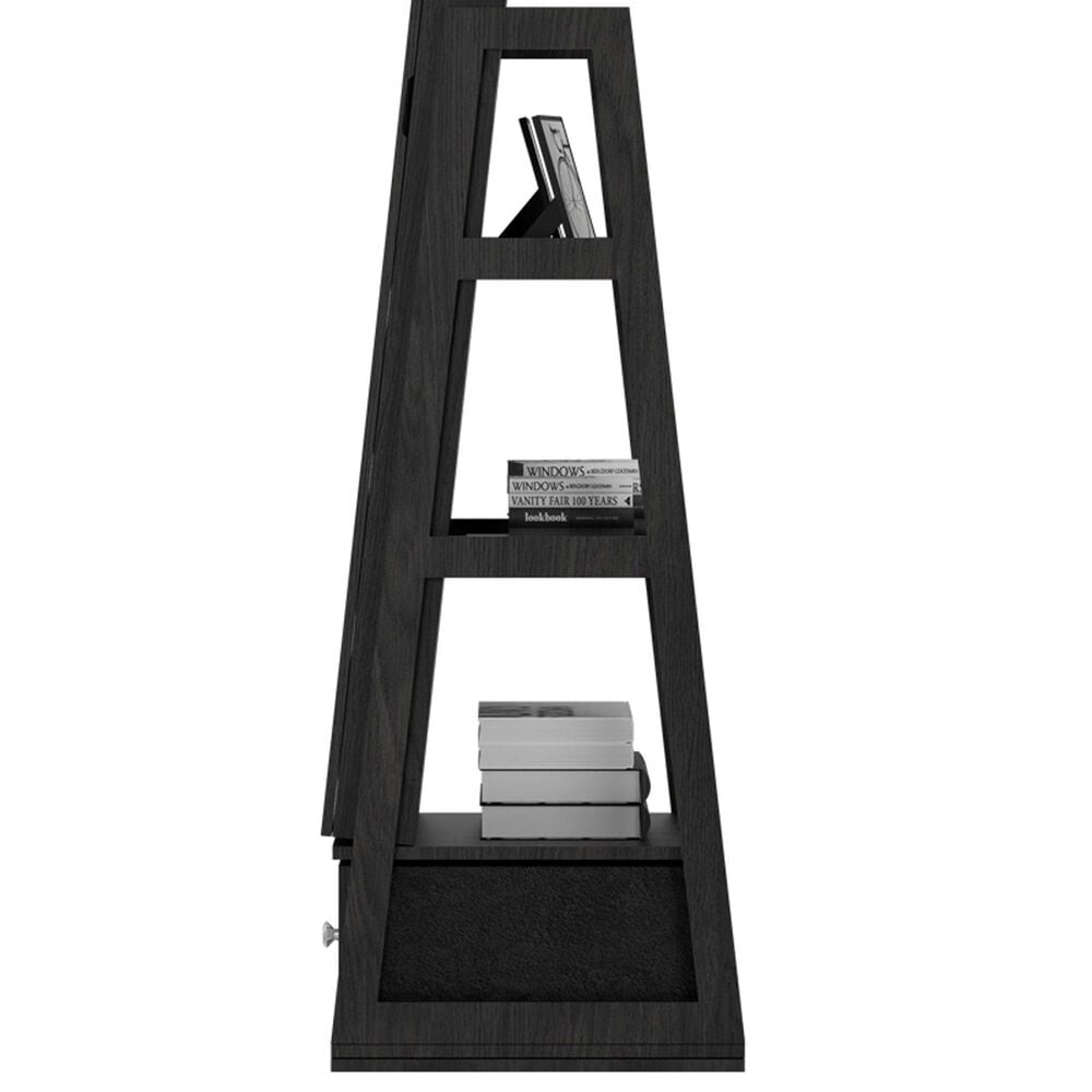 GigaCloud Swivel Jewelry Cabinet with Full Length Mirror and Storage Drawers in Black, , large