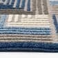 Central Oriental Fontana Haldis 7"10" x 10"10" Gray and Blue Area Rug, , large