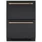 Cafe Undercounter Refrigeration Handle Kit in Brushed Bronze, , large