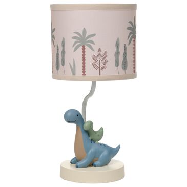 Lambs & Ivy Dino-Might Table Lamp in Blue and Sage Green, , large