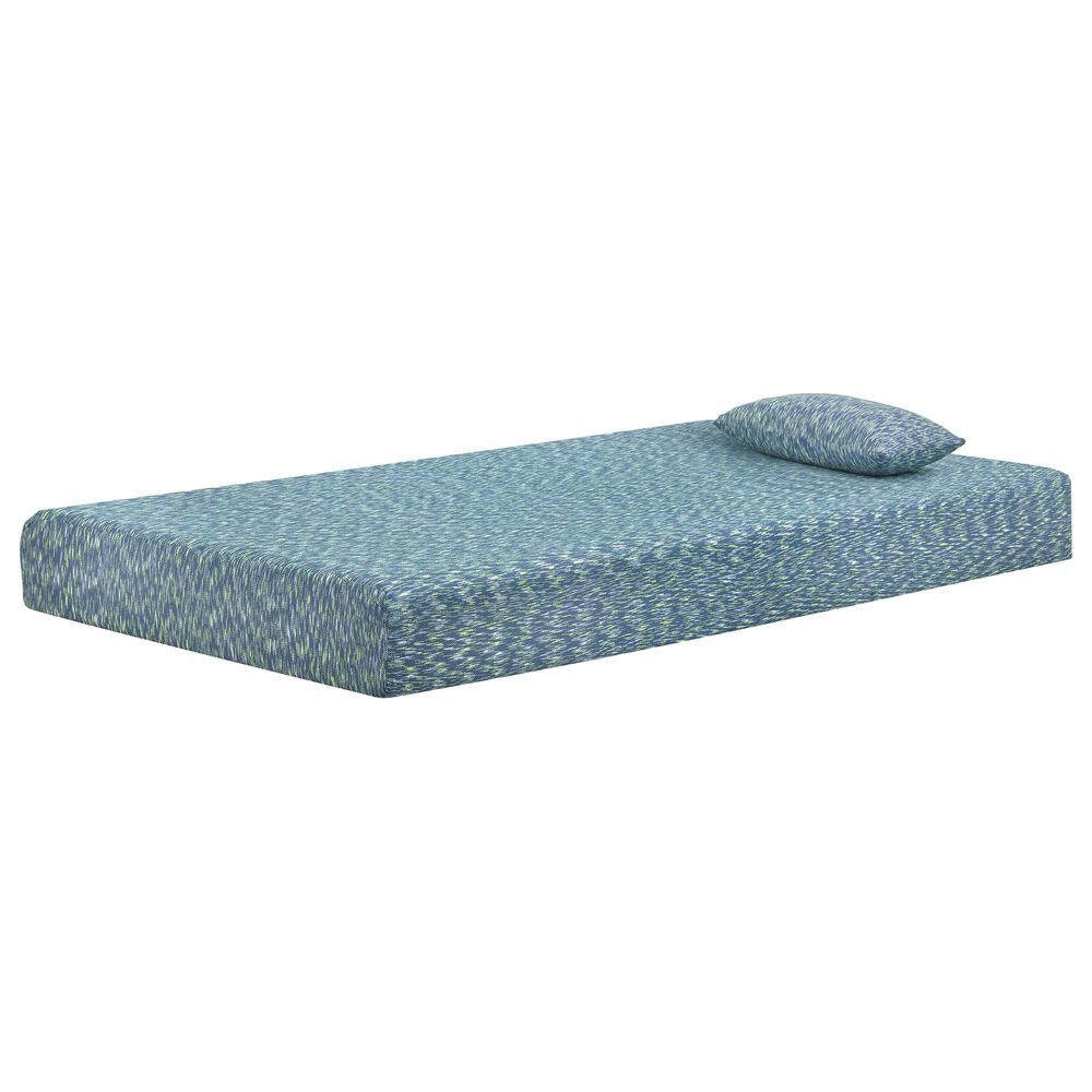 Sierra Sleep iKidz Twin Mattress and Pillow in Blue, , large