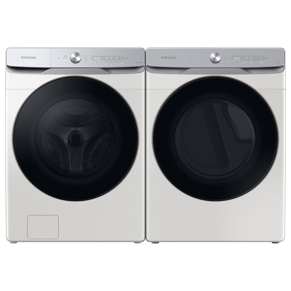 Samsung 5 Cu. Ft. Front Load Washer and 7.5 Cu. Ft. Gas Dryer Laundry Pair in Ivory, , large