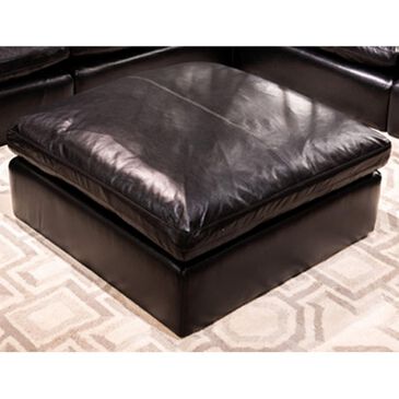 Ashley Emilia Oversized Accent Ottoman in Black, , large