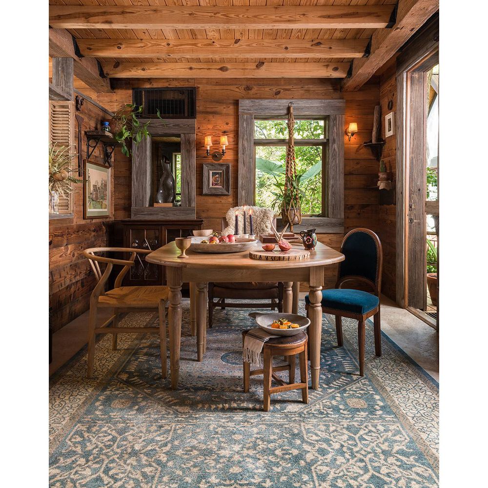 Loloi Century CQ-01 3&#39;7&quot; x 5&#39;7&quot; Blue and Sand Area Rug, , large