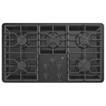 GE Appliances 36" Built-In Gas Cooktop in Black, , large