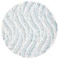 Safavieh Micro-Loop MLP170A 5" Round Ivory and Blue Area Rug, , large