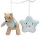 Lambs and Ivy Starlight Pooh Musical Baby Crib Mobile in Blue, Brown and Yellow, , large