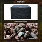 HOMLUX 42" Outdoor Propane Fire Pit Table in Black, , large