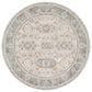 Surya Dresden DRE-2325 Medium Gray, Gray, White, Light Slate, Mustard and Rust 6"7" Round Area Rug, , large