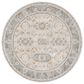Surya Dresden DRE-2325 Medium Gray, Gray, White, Light Slate, Mustard and Rust 6"7" Round Area Rug, , large