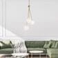 Uttermost Geodesic 3-Light Pendant in Antique Brass, , large