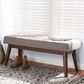 Baxton Studio Elia Bench in Light Grey, , large
