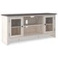 Ashley Dorrinson 60" TV Stand in Gray and Antique White, , large