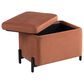 Lifestyle Solutions Kona Small Storage Ottoman in Rust, , large