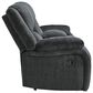 Ashley Draycoll Manual Reclining Sofa and Loveseat Set in Slate, , large