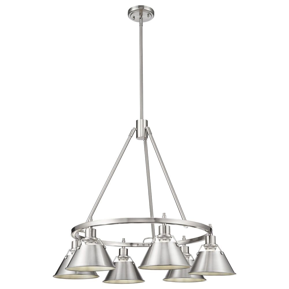 Golden Lighting Orwell 6-Light Chandelier in Pewter, , large