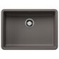 Blanco Precis 25" Single Bowl Kitchen Sink in Volcano Gray, , large