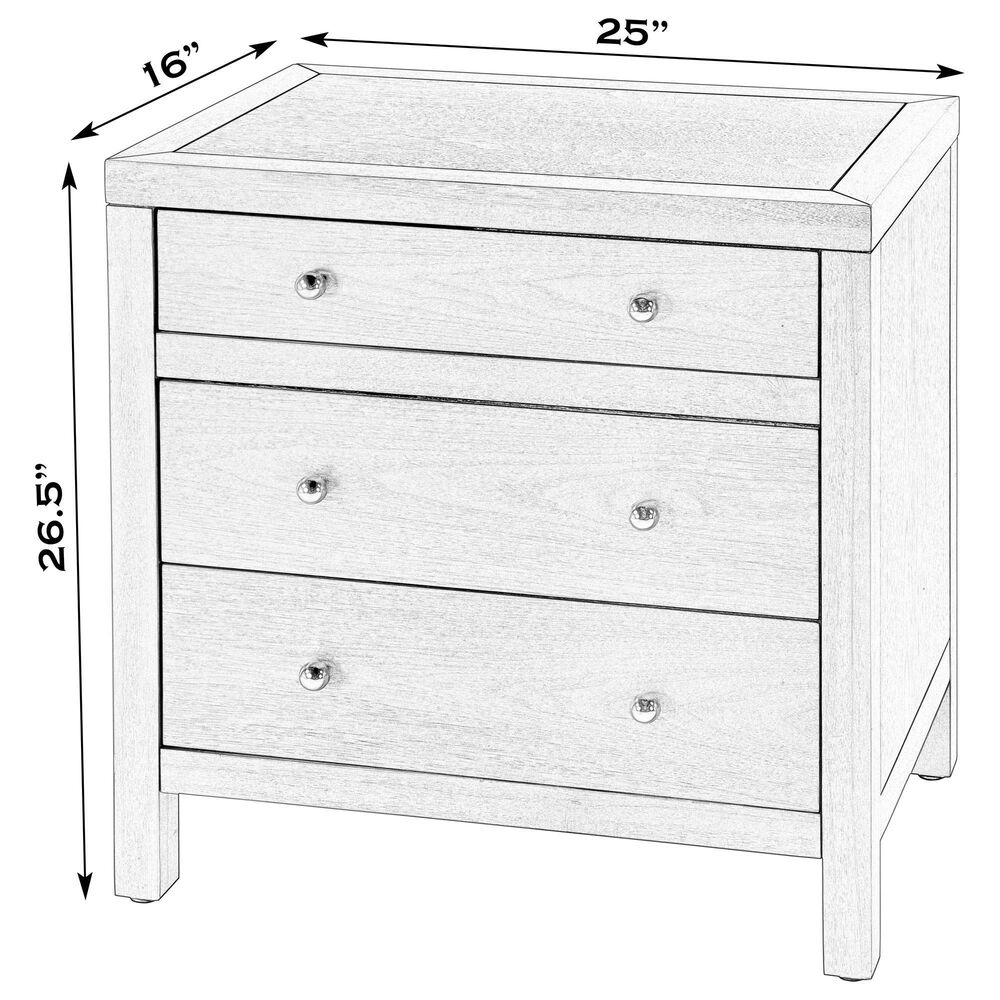 Butler Specialty Company Nora 3 Drawer Nightstand in Light Oak, , large
