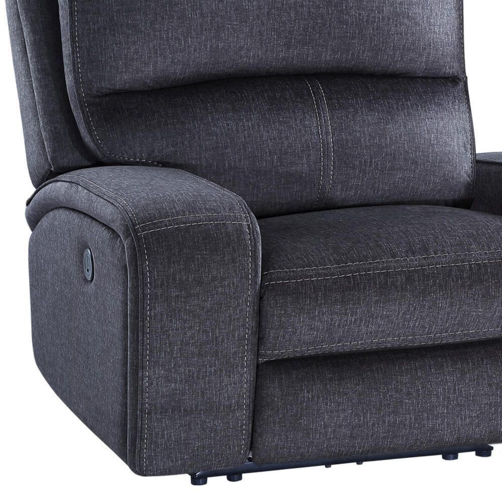 Steve Silver Lovell Power Recliner in Charcoal, , large