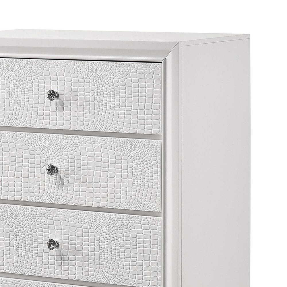Crown Mark Lyssa 5-Drawer Chest in Frost, , large