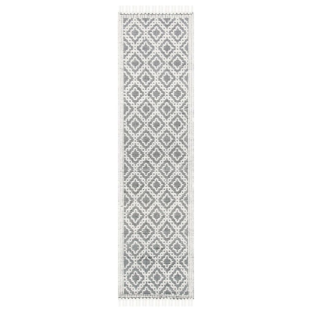 Safavieh Natura 2"3" x 9" Ivory and Black Runner, , large