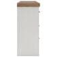 Ashley Savonport Full Storage Bed with Dresser Chest and Nightstand in White and Brown, , large