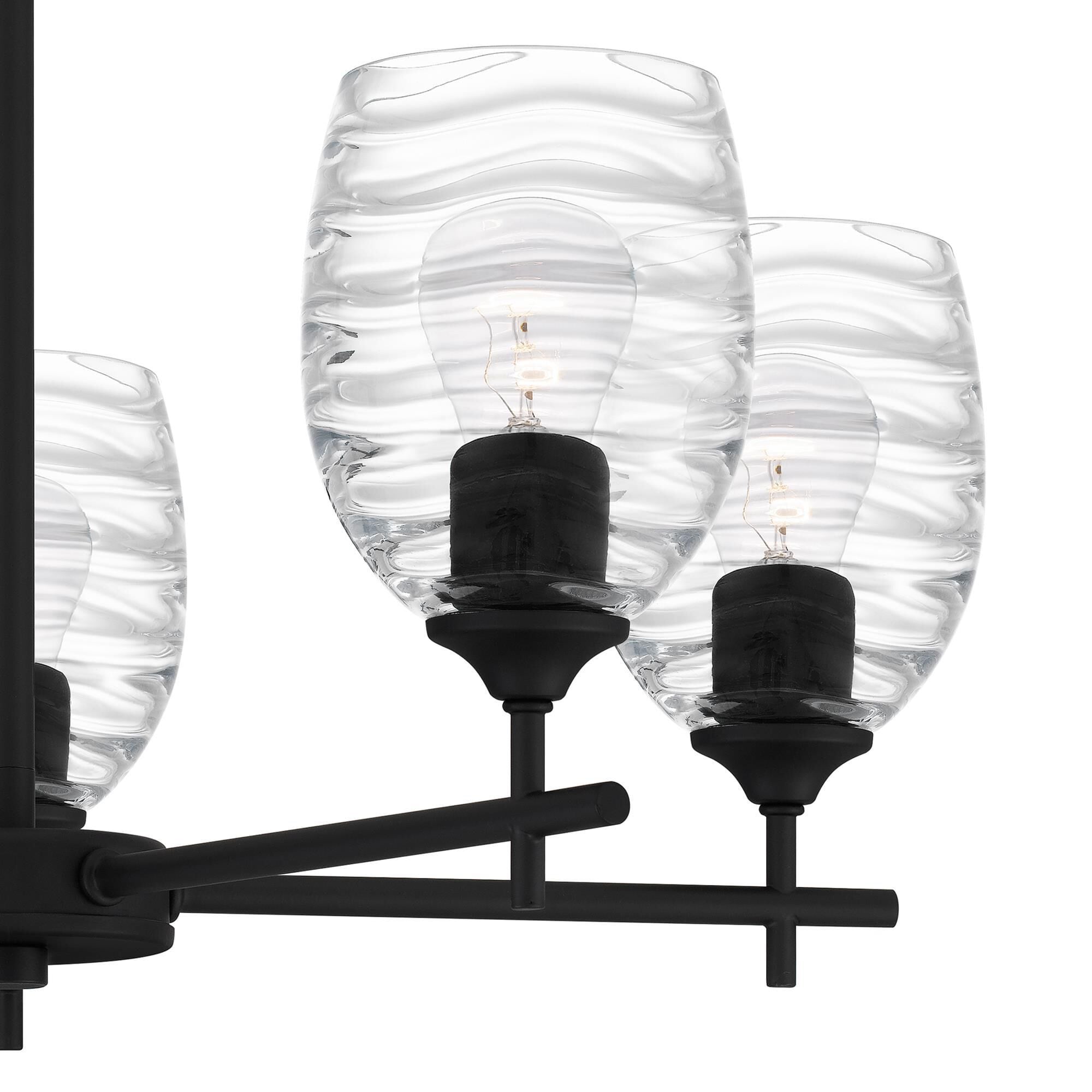 Quoizel Lucy 5-Light Chandelier in Matte Black