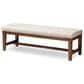 Baxton Studio Ainsley Accent Bench in Light Beige, , large
