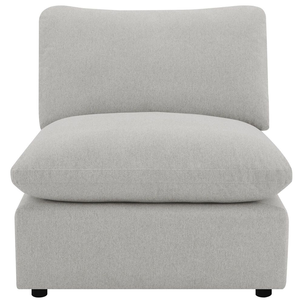 Coaster Collins Modular Armless Chair in Grey, , large