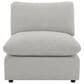 Coaster Collins Modular Armless Chair in Grey, , large