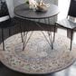 Safavieh Jasmine 5"3" Round Blue and Gold Area Rug, , large