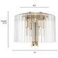 Hunter Gatz 4-Light Flush Mount in Alturas Gold, , large