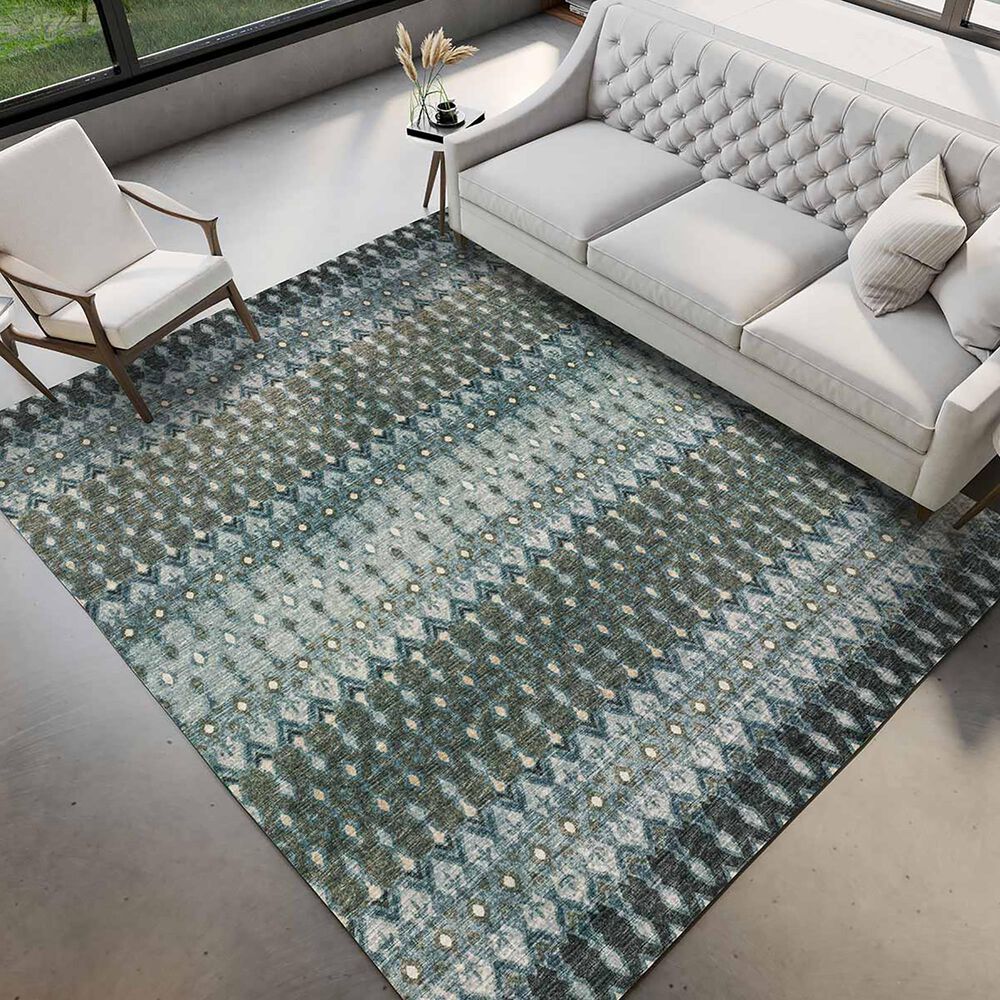 Dalyn Rug Company Brisbane 3&#39; x 5&#39; Mineral Blue Area Rug, , large