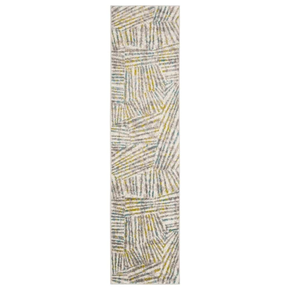 Safavieh Skyler SKY191G 2" x 8" Gray and Green Runner, , large