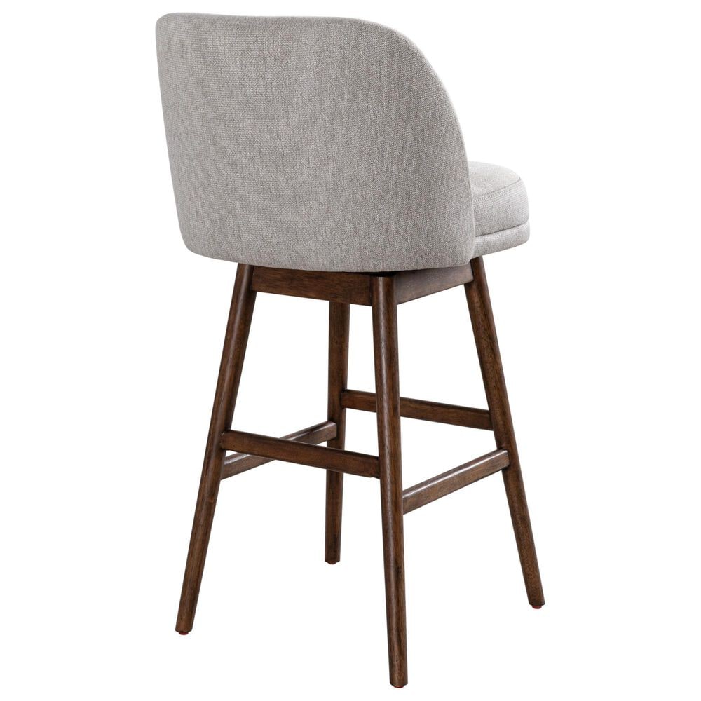 Armen Living Sadie 30" Swivel Bar Stool in Brown Oak, , large