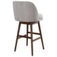 Armen Living Sadie 30" Swivel Bar Stool in Brown Oak, , large