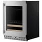 KitchenAid 4.8 Cu. Ft. Right Hinge Beverage Center with Wood Front Racks in PrintShield Stainless Steel, , large