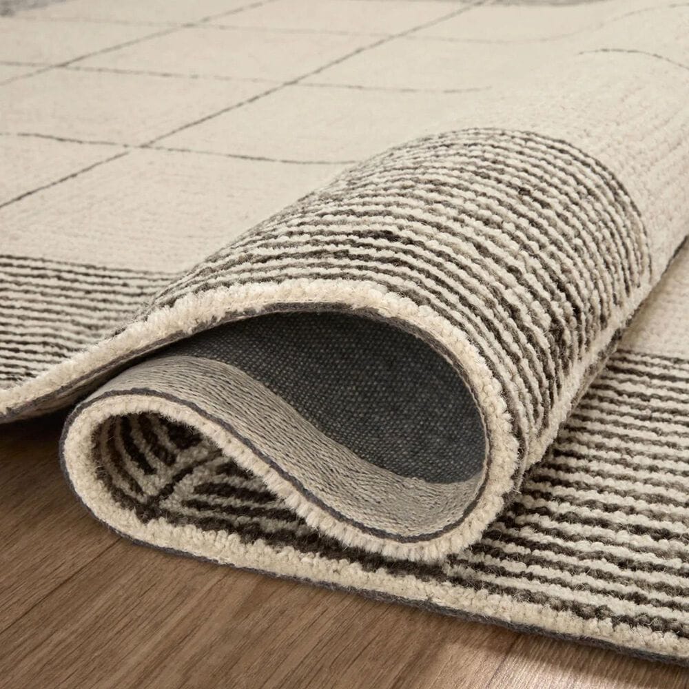 Chris Loves Julia x Loloi Francis 2&#39;3&quot; x 3&#39;9&quot; Cream and Black Area Rug, , large