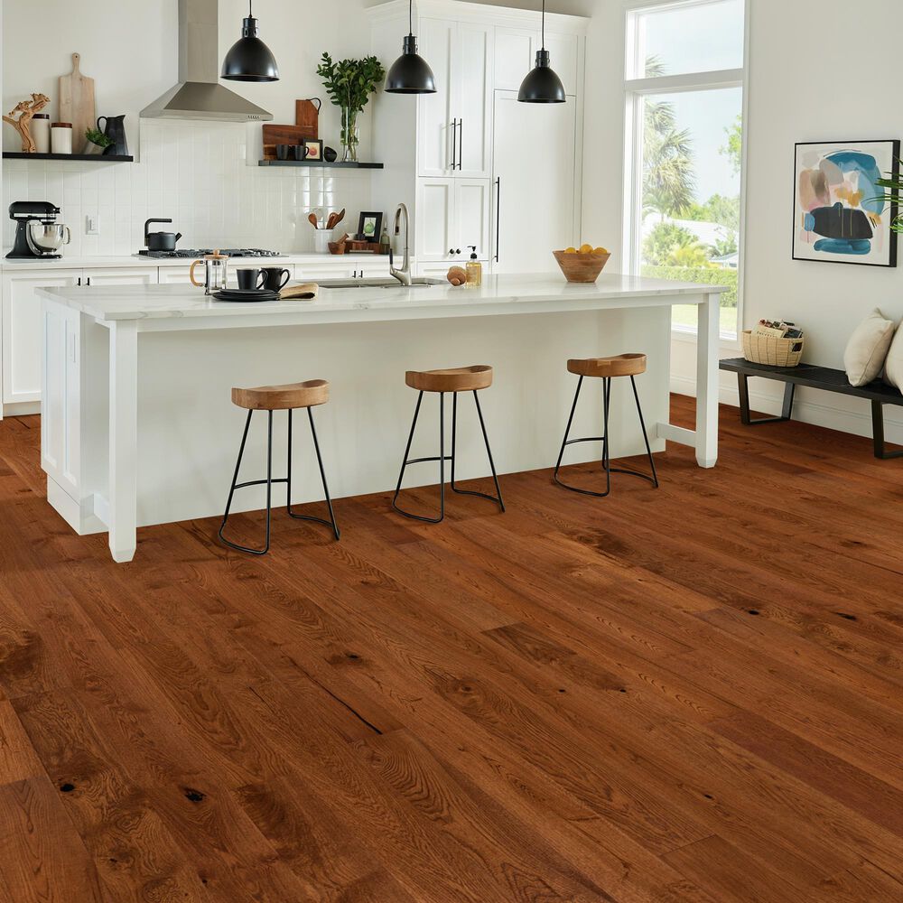 Hartco TimberBrushed Gold Deep Etched Dusty Ranch Oak Engineered Hardwood, , large