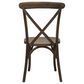 Flash Furniture Advantage X-Back Dining Side Chair in Dark Driftwood, , large