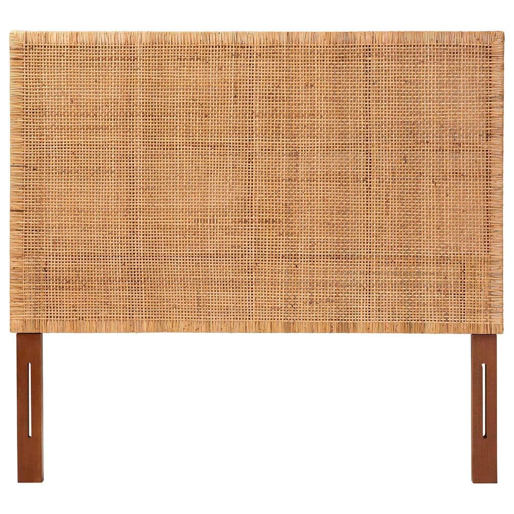 Baxton Studio Lesia Queen Standalone Headboard in Light Honey and Red Teak, , large