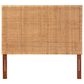 Baxton Studio Lesia Queen Standalone Headboard in Light Honey and Red Teak, , large