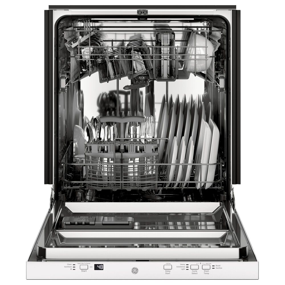 GE Appliances 24 &quot; Built-In Dishwasher with ADA Compliant in White, , large