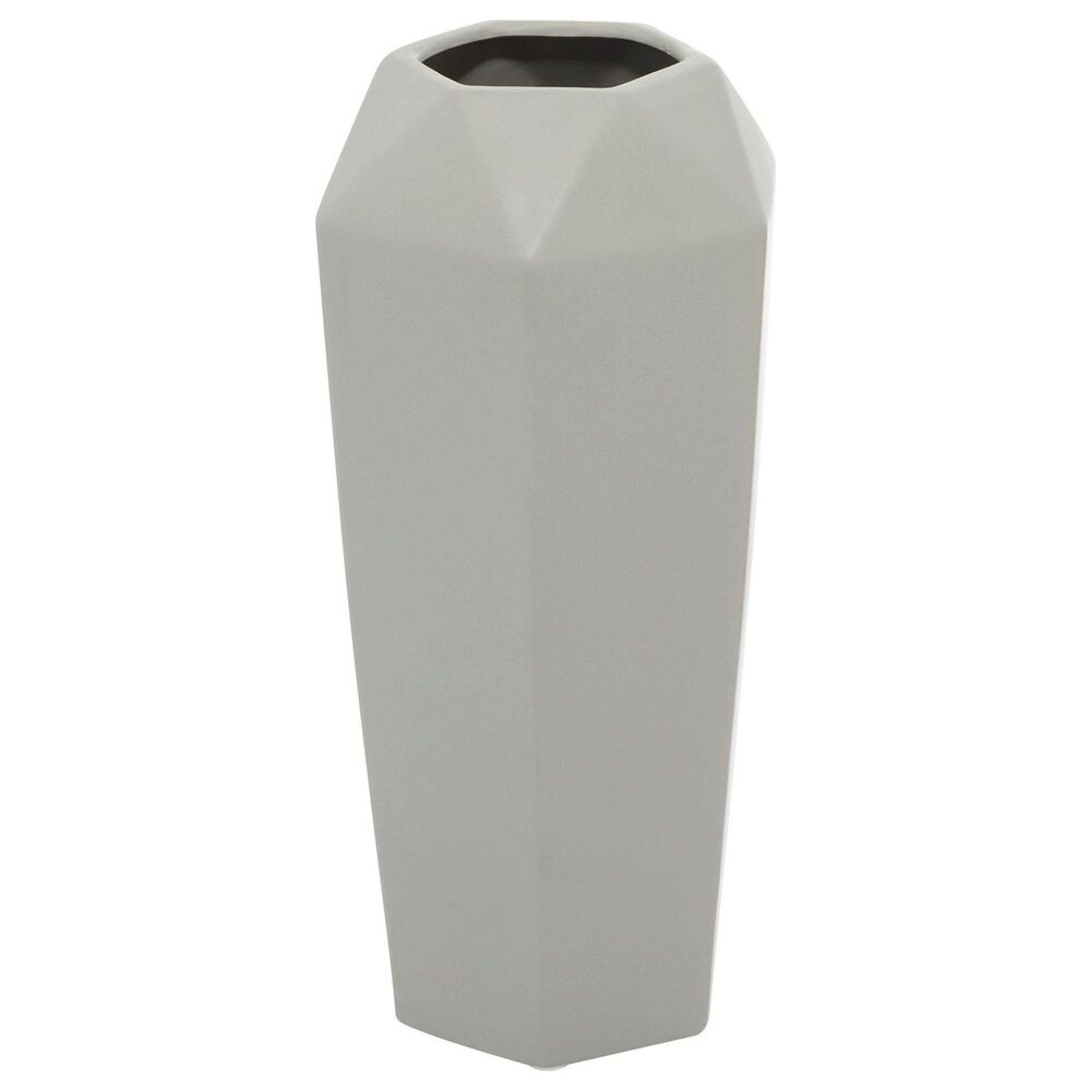 Maple and Jade Ceramic Bud Vase in Gray NFM