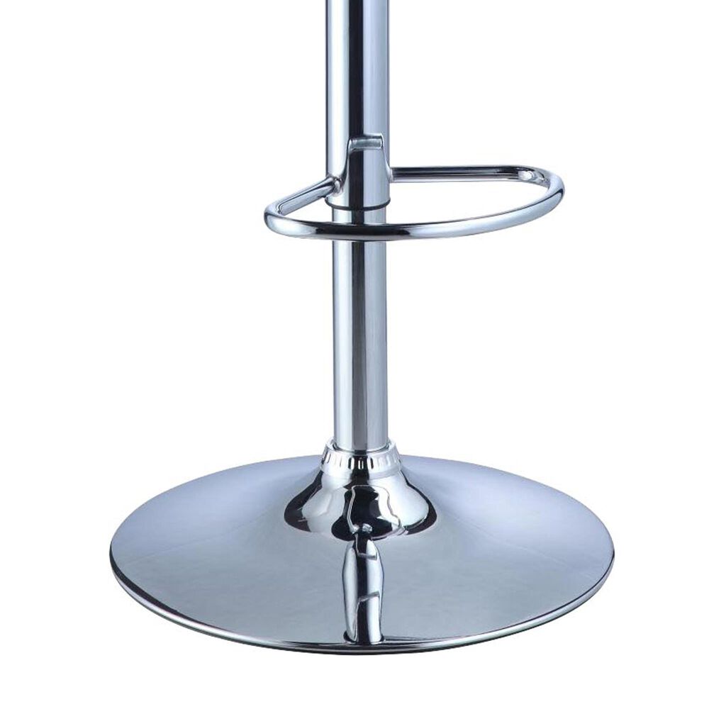 Linden Boulevard Barrel Back Adjustable Barstool in Black, , large