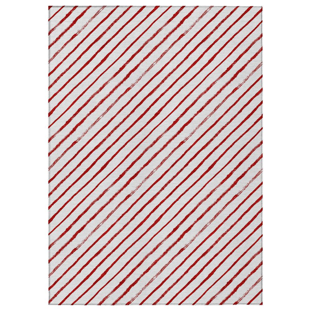 Dalyn Rug Company Wonderland WN27 5" x 7"6" Red Indoor/Outdoor Area Rug, , large