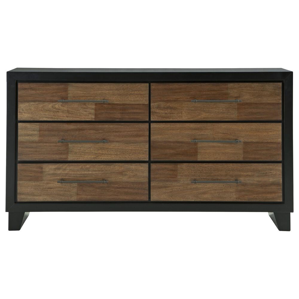 Ashley Kraeburn Dresser and Mirror in Black and Brown, , large