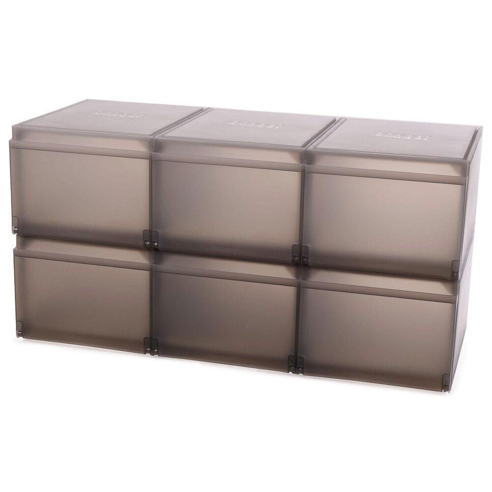 Joseph Joseph ShoeCase 6-Piece Shoe Storage Box in Gray, , large