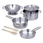 Melissa & Doug Kids Pots and Pans Play Set in Stainless Steel, , large