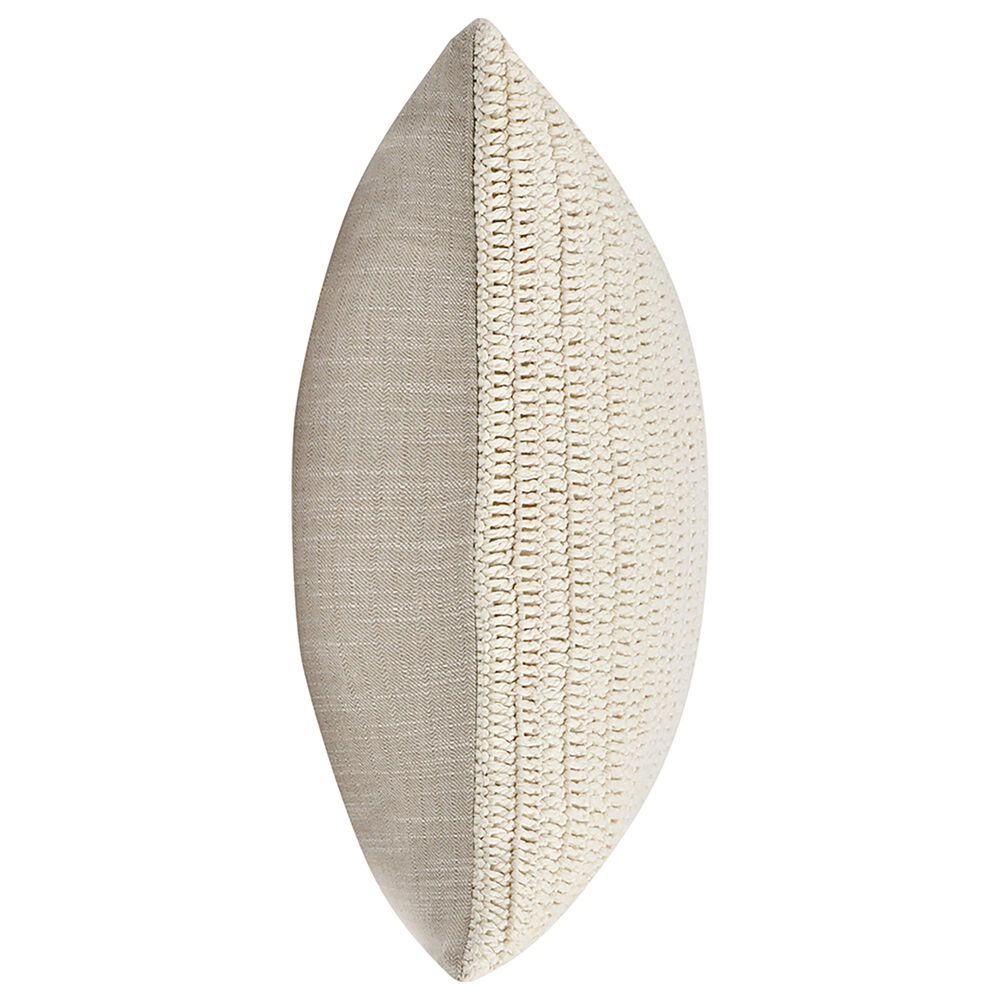 Classic Home Macie 22&quot; Square Throw Pillow in Ivory, , large
